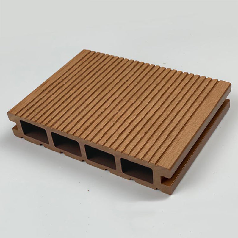 Deck Plank Interlocking Wood Stripe Pattern Outdoor Flooring Deck Plank 5-Pack