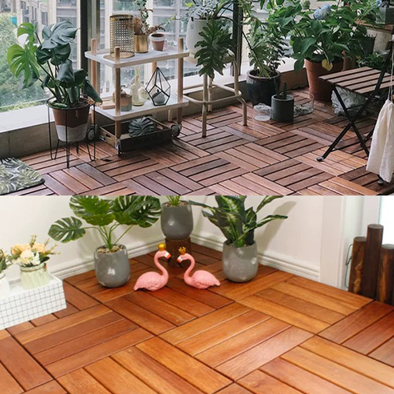 Outdoors Mildew Resistant Laminate Floor Dark Wood Laminate Plank Flooring