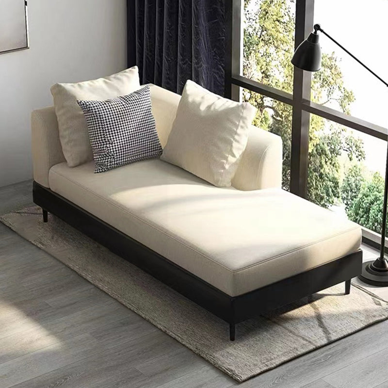 Modern Style Living Room Chaise Square Arms Upholstered Chaise Lounge