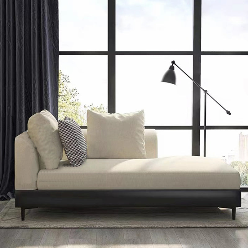 Modern Style Living Room Chaise Square Arms Upholstered Chaise Lounge