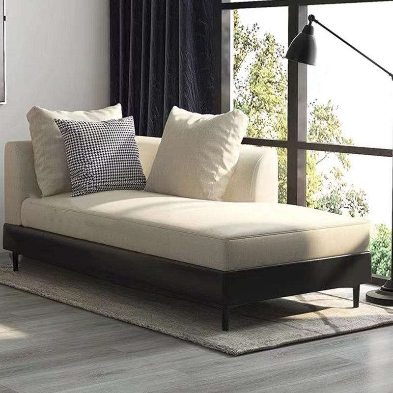 Modern Style Living Room Chaise Square Arms Upholstered Chaise Lounge