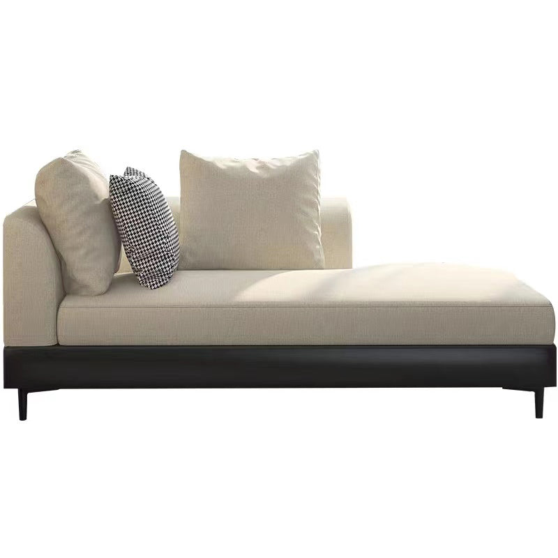 Modern Style Living Room Chaise Square Arms Upholstered Chaise Lounge