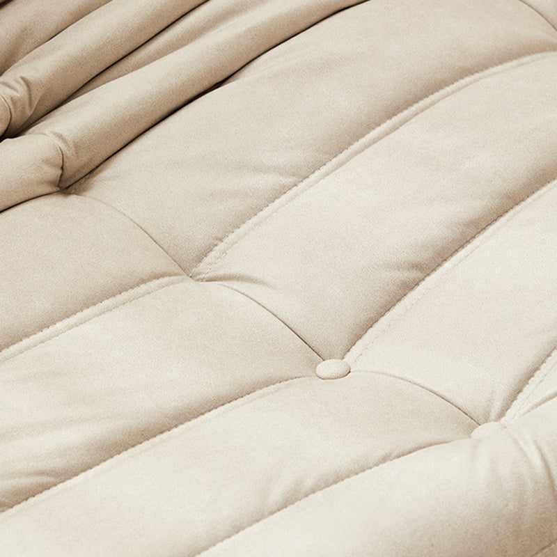 51.2" Wide Faux Leather Sofa Mid Century Tufted Armless Loveseat