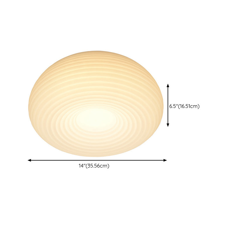 White Flush Mount Lighting Modernism LED Ceiling Light for Hallway