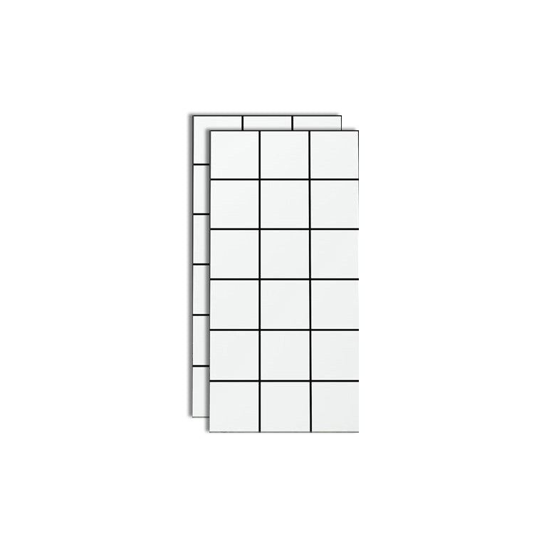 Plastic Peel and Stick Wall Tile Single Tile Wallpaper with Rectangular Shape
