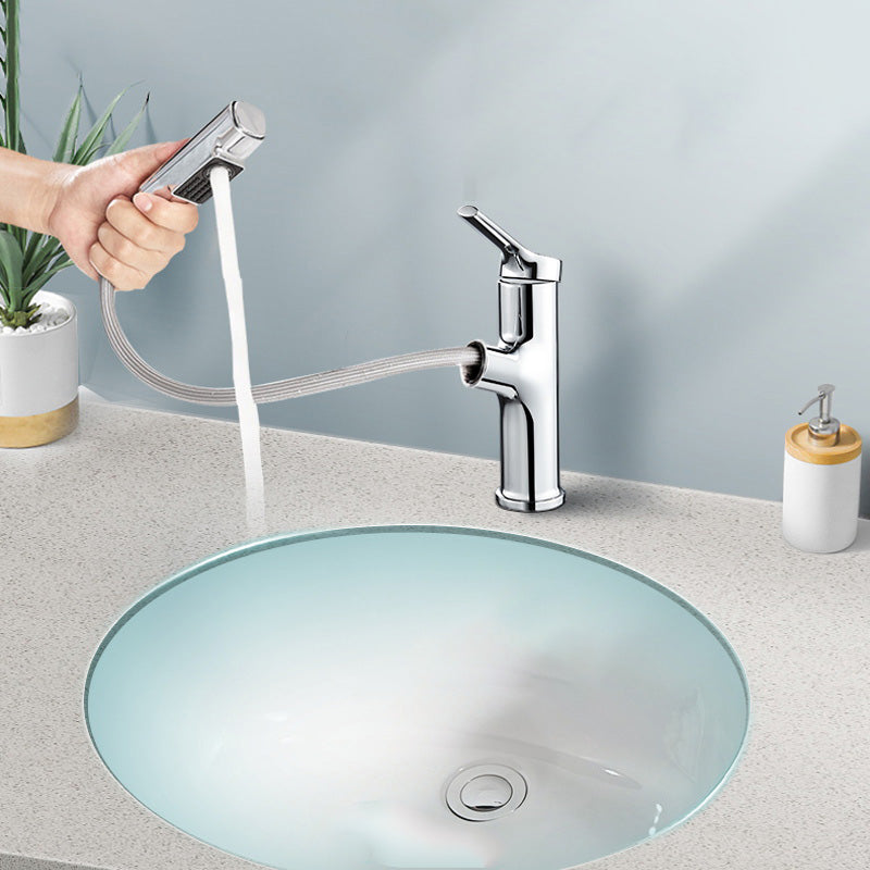 Modern Style Bathroom Sink Overflow Hole Design Oval Ceramic Bathroom Sink