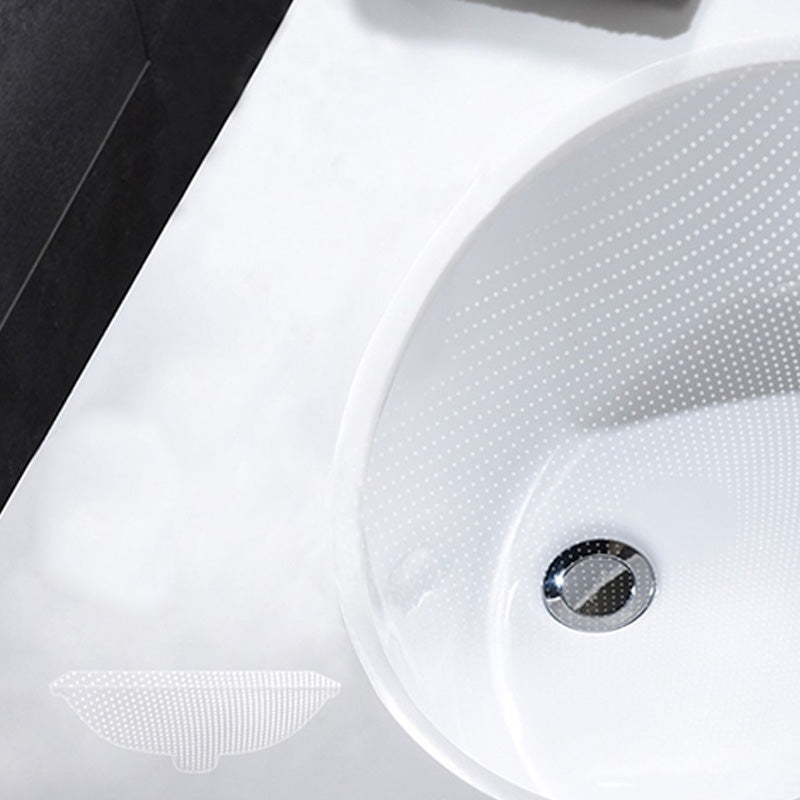 Modern Style Bathroom Sink Overflow Hole Design Oval Ceramic Bathroom Sink