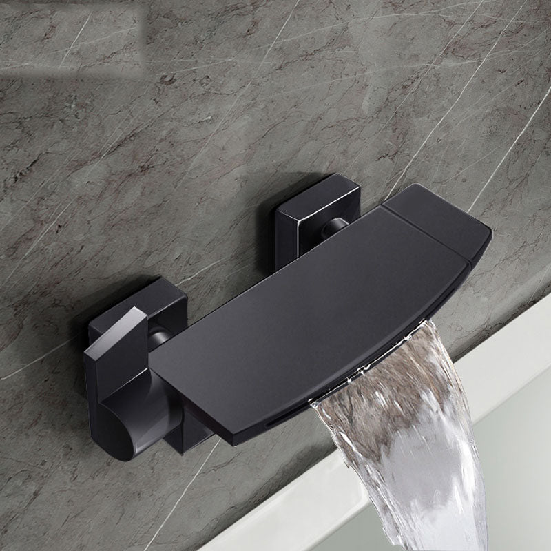 Modern Bathtub Faucet Waterfall Handheld Shower Head Bathtub Faucet