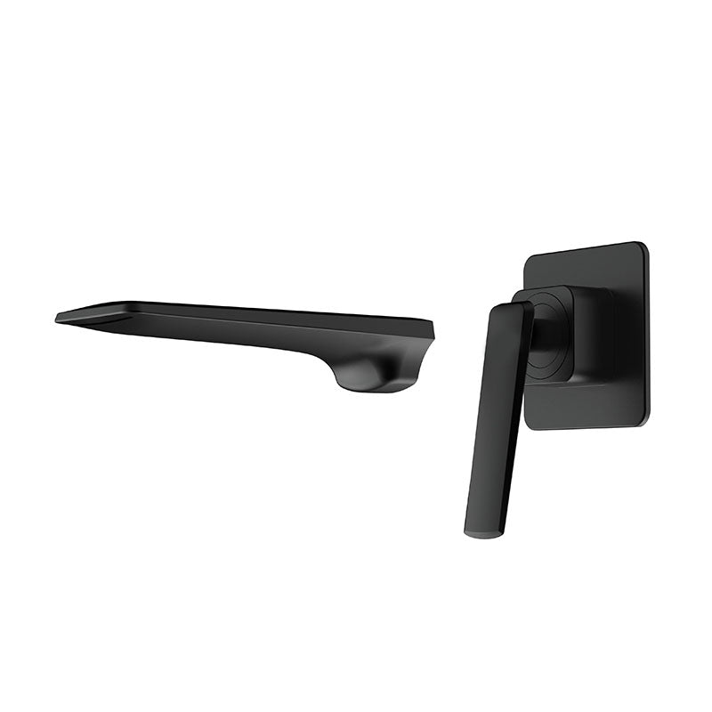 Modern Bathtub Faucet Wall-mounted Rod Handle Brass Bathtub Faucet