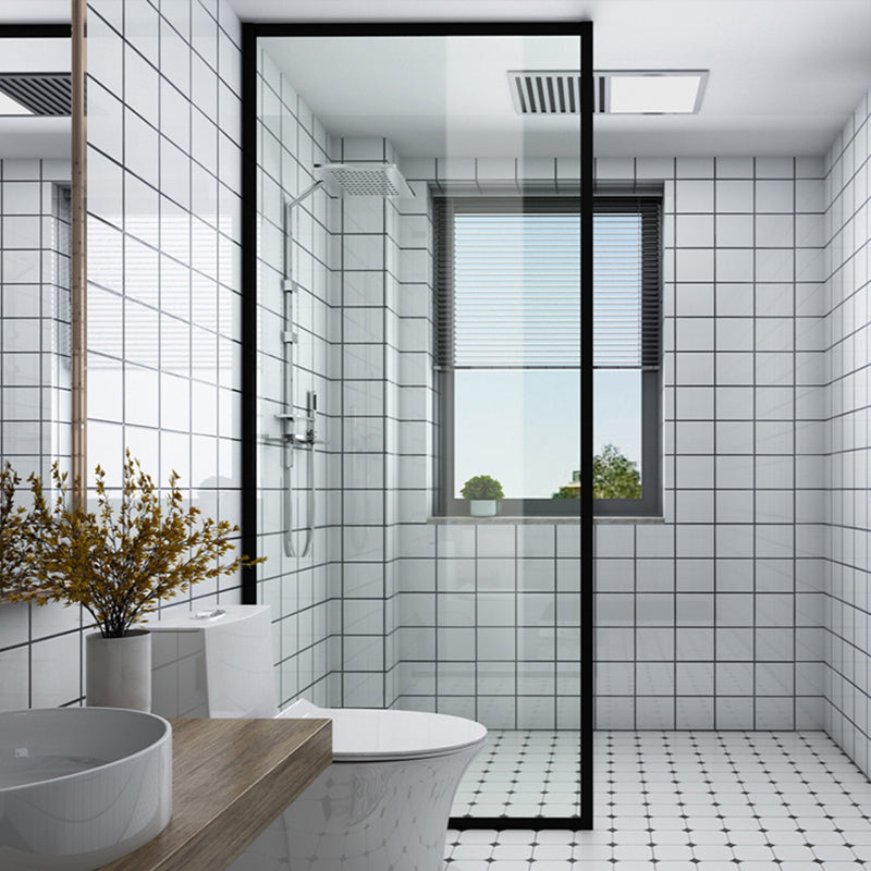 Transparent Tempered Shower Bath Door Scratch Resistant Shower Door