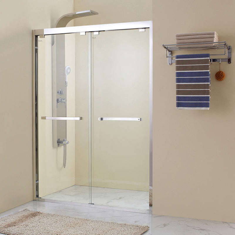 Transparent Tempered Shower Bath Door Scratch Resistant Shower Door