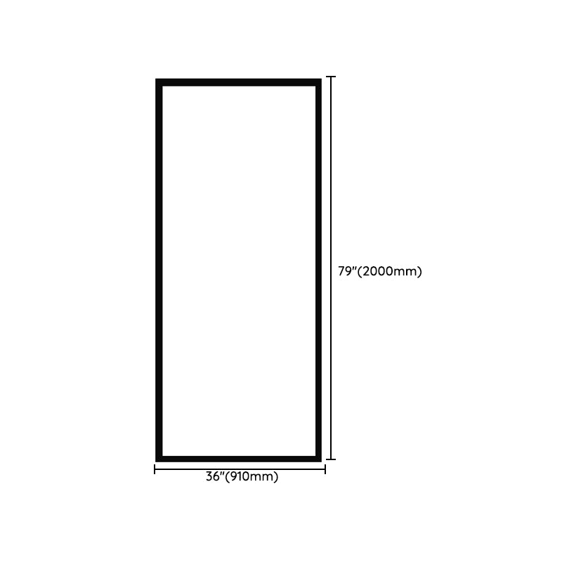 Transparent Tempered Shower Bath Door Scratch Resistant Shower Door