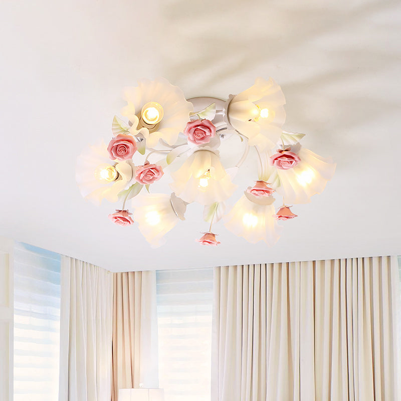 Countryside Spiral Semi Mount Éclairage 7 lumières