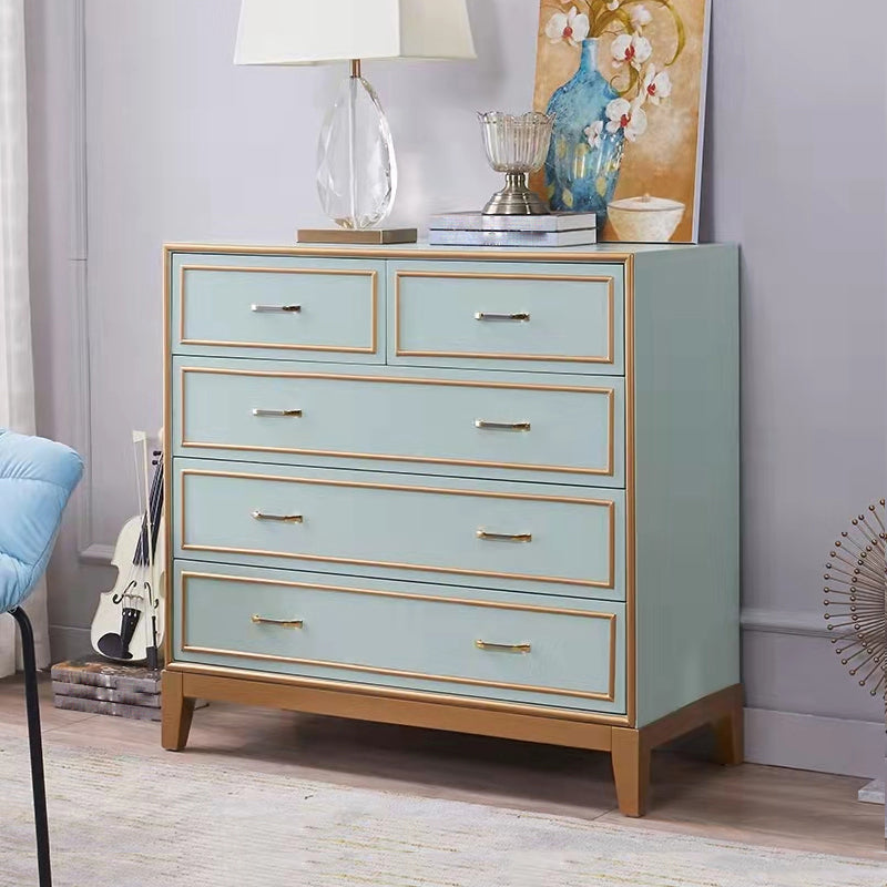 Wooden Dresser Classic Glam Storage Chest Dresser with Drawers