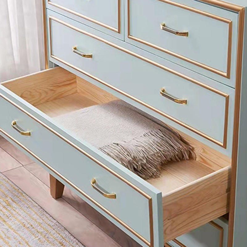 Wooden Dresser Classic Glam Storage Chest Dresser with Drawers