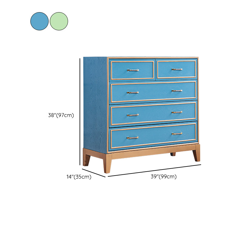 Wooden Dresser Classic Glam Storage Chest Dresser with Drawers