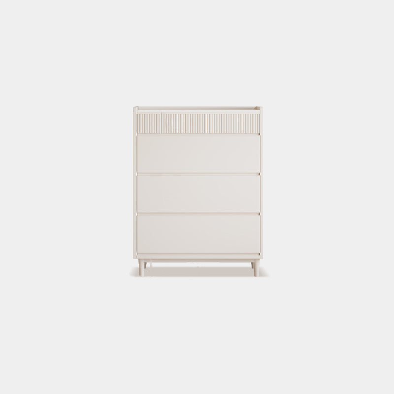 Contemporary Dresser White Storage Chest Dresser with Drawers