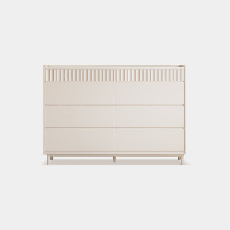 Contemporary Dresser White Storage Chest Dresser with Drawers