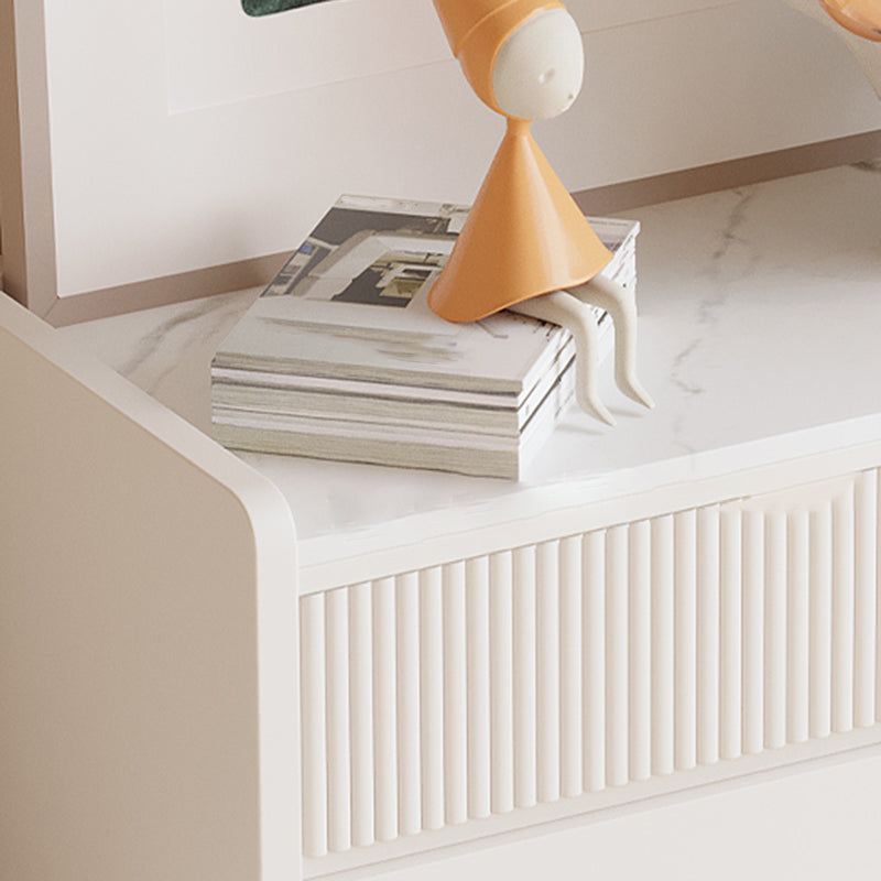 Contemporary Dresser White Storage Chest Dresser with Drawers