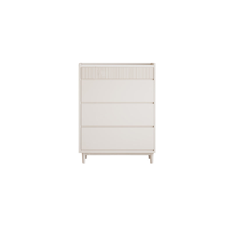 Contemporary Dresser White Storage Chest Dresser with Drawers