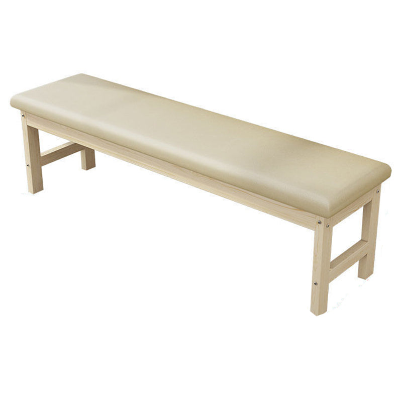 Contemporary Cushioned Seating Bench Rectangle Wooden Entryway and Bedroom Bench