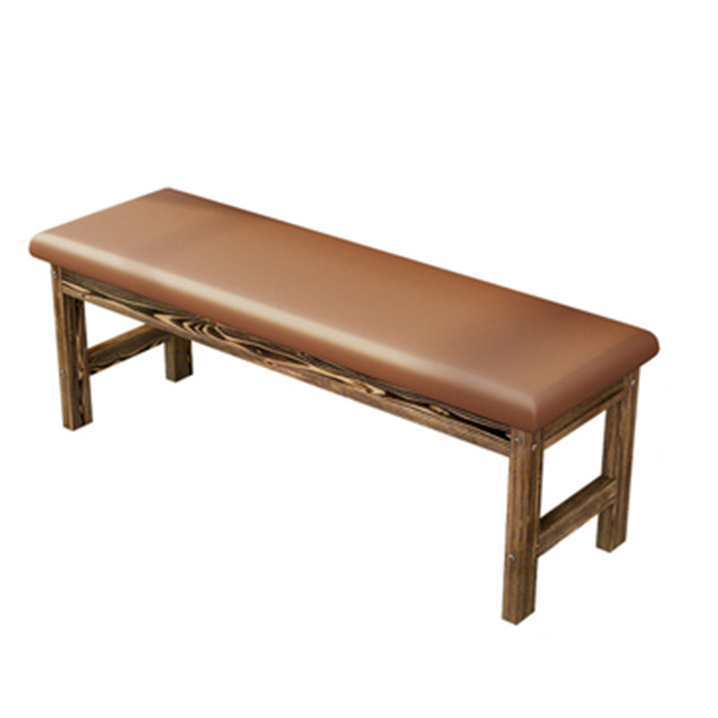 Contemporary Cushioned Seating Bench Rectangle Wooden Entryway and Bedroom Bench