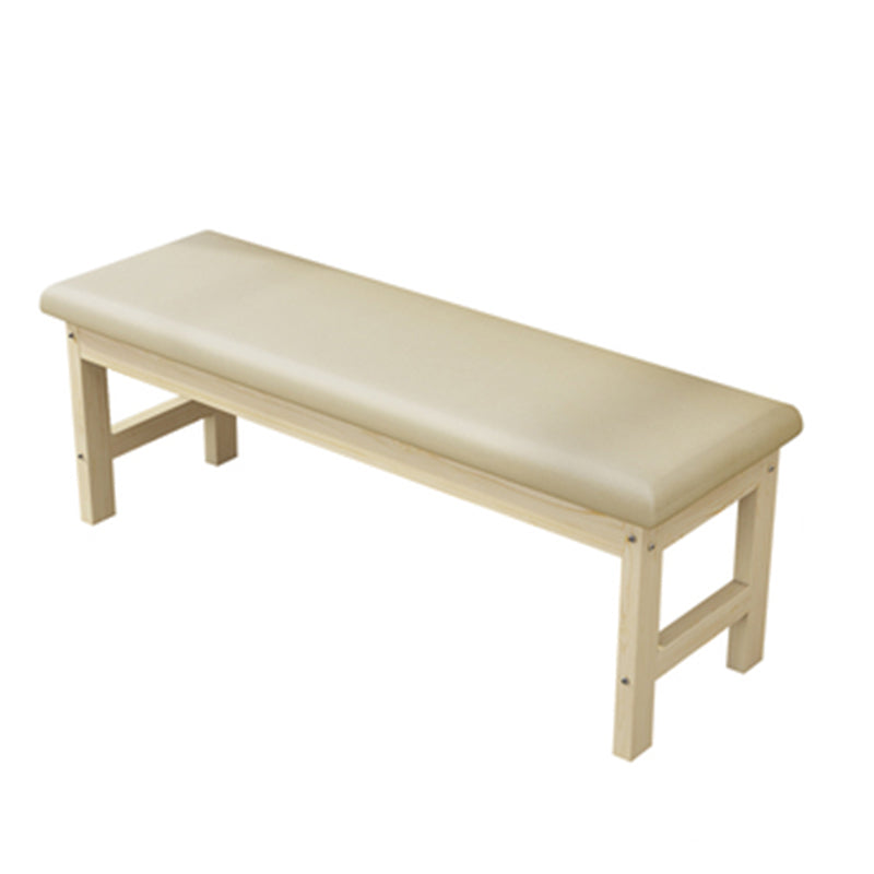 Contemporary Cushioned Seating Bench Rectangle Wooden Entryway and Bedroom Bench