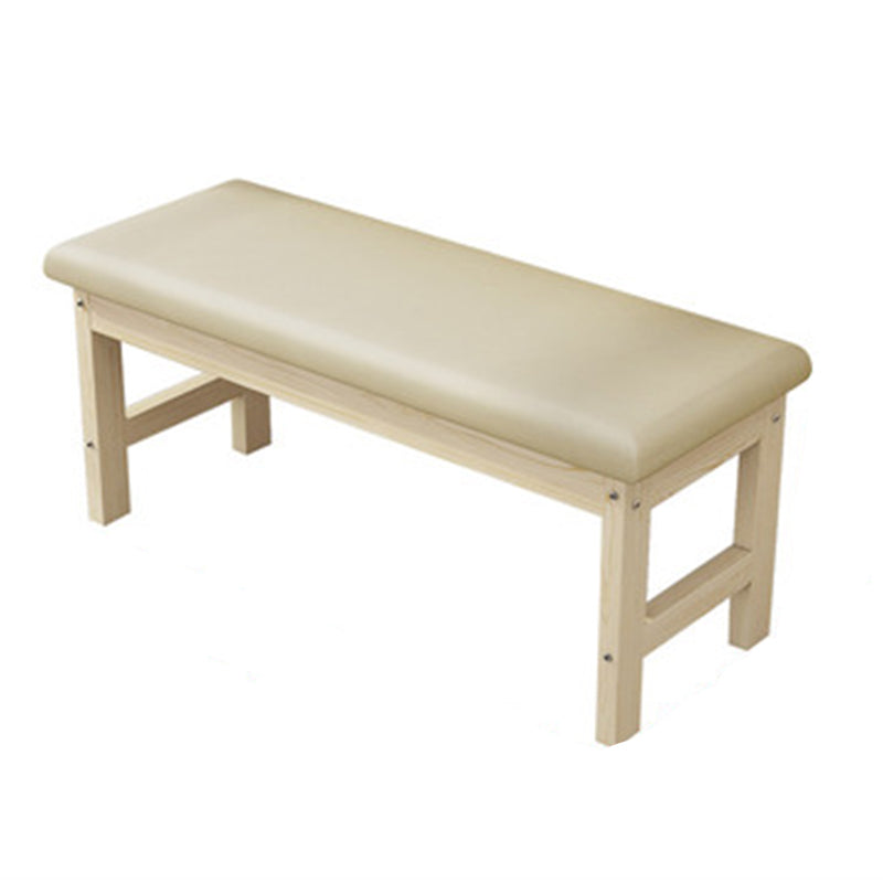 Contemporary Cushioned Seating Bench Rectangle Wooden Entryway and Bedroom Bench