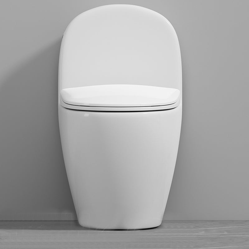 Contemporary Ceramic White Toilet Bowl Floor Mount Urine Toilet with Seat for Washroom