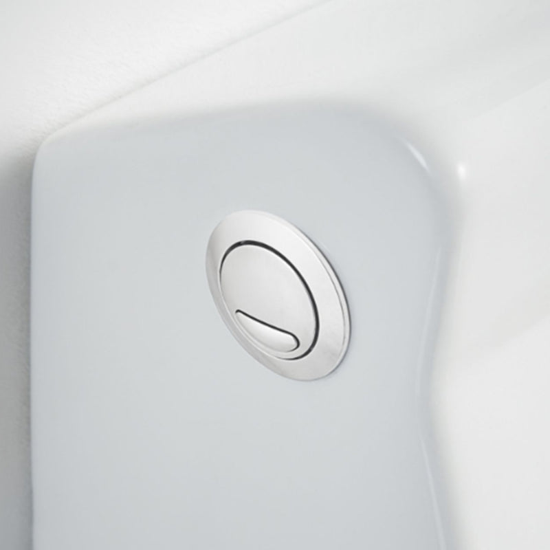 Contemporary Ceramic White Toilet Bowl Floor Mounted Urine Toilet with Seat for Washroom