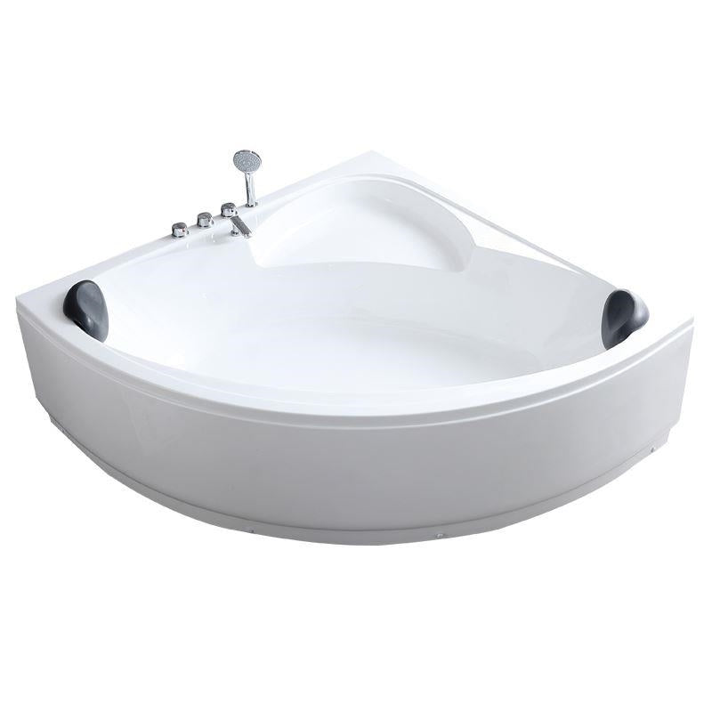 Back to Wall Corner Bathtub Modern Antique Finish Soaking Bath Tub