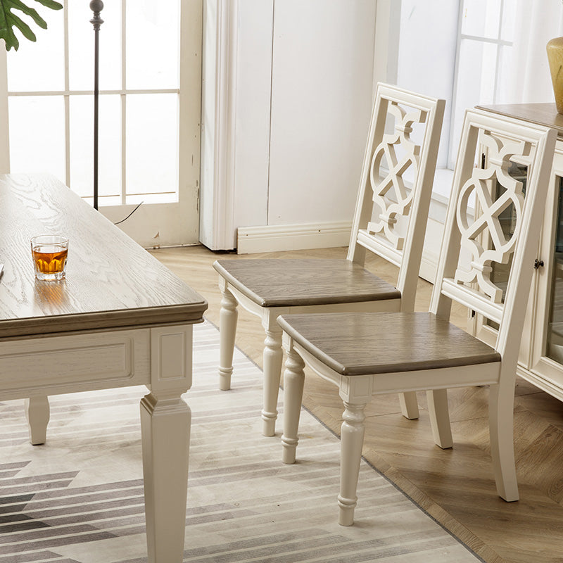 Rectangle Dining Table Solid Wood 4 Legs Dining Table for Dining Room