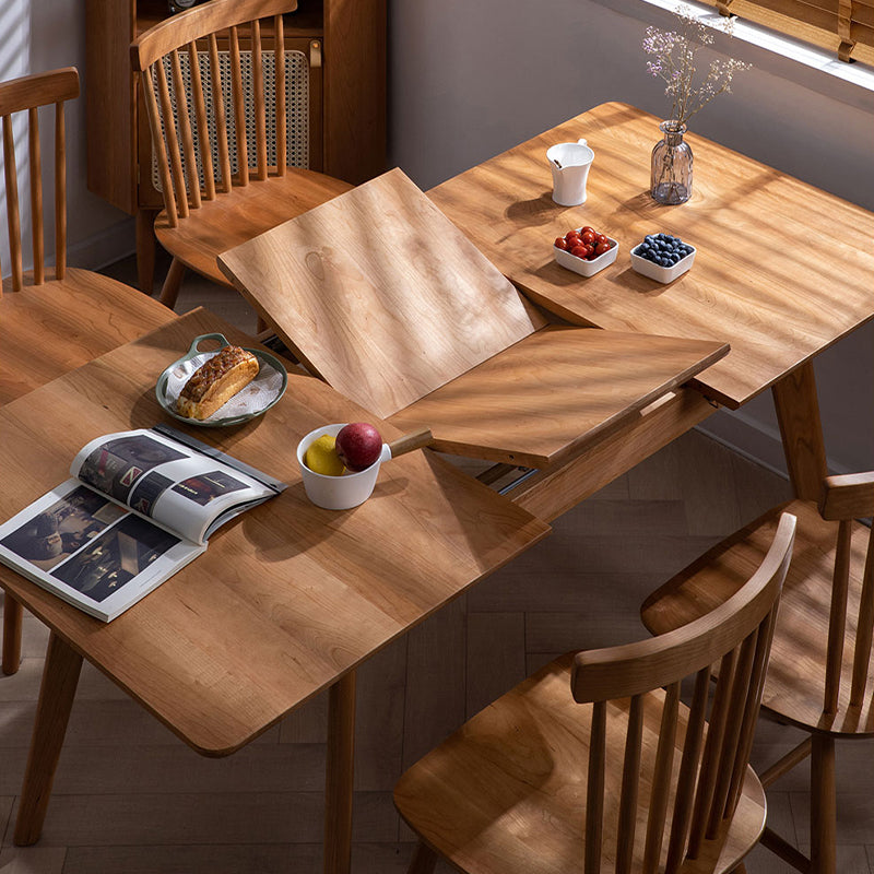 Modern Extendable Dining Table Solid Wood Dining Table for Dining Room