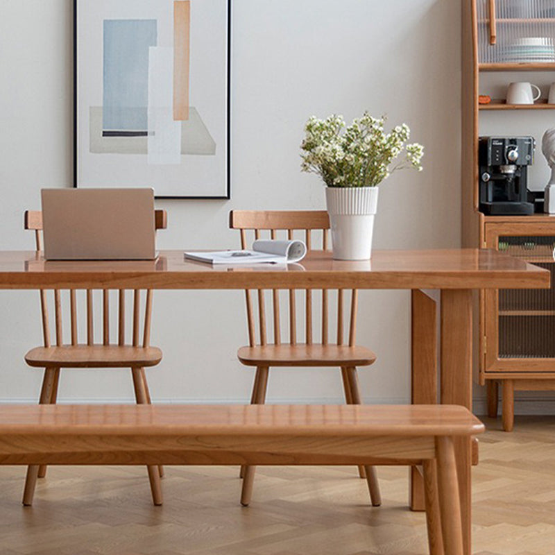 Modern Trestle Dining Table Solid Wood Dining Table for Dining Room