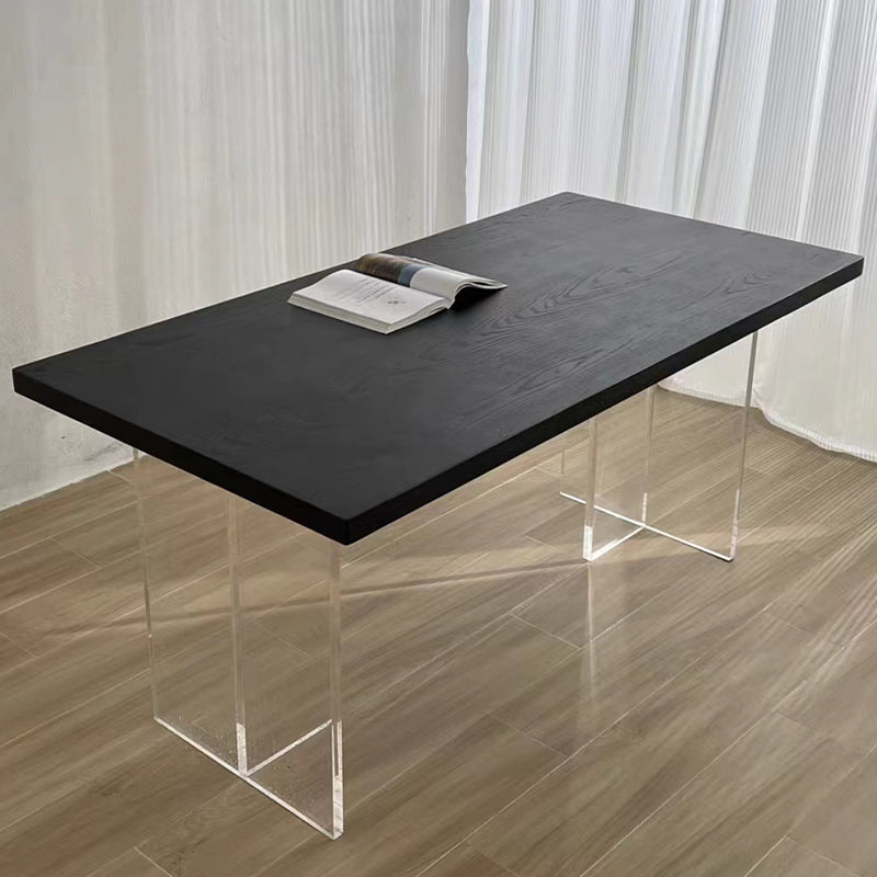 Modern Rectangle Dining Table Solid Wood Dining Table for Dining Room