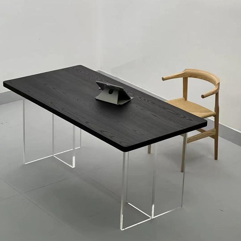 Modern Rectangle Dining Table Solid Wood Dining Table for Dining Room