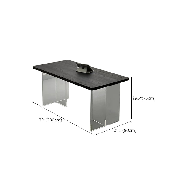 Modern Rectangle Dining Table Solid Wood Dining Table for Dining Room