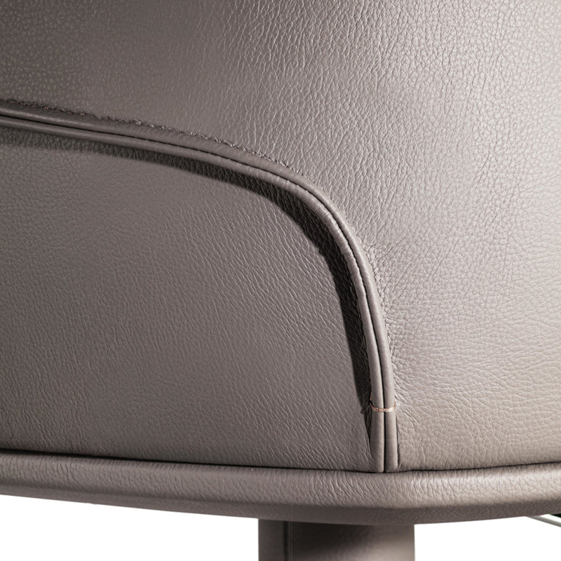 Faux Leather Bar Stools Adjustable Height Swivel Dining Stools with Footrest