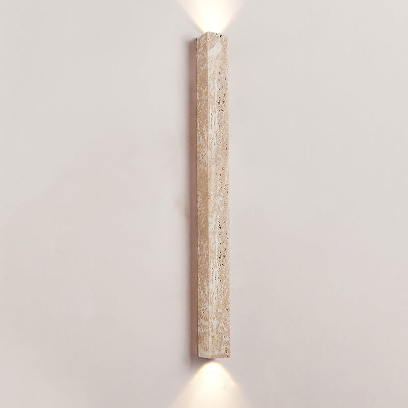 Contemporary Stone Shade Wall Sconce Lighting Linear Shape Wall Lamp for Bedroom