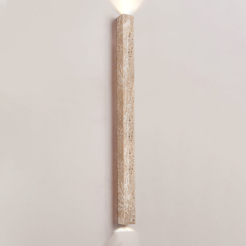 Contemporary Stone Shade Wall Sconce Lighting Linear Shape Wall Lamp for Bedroom