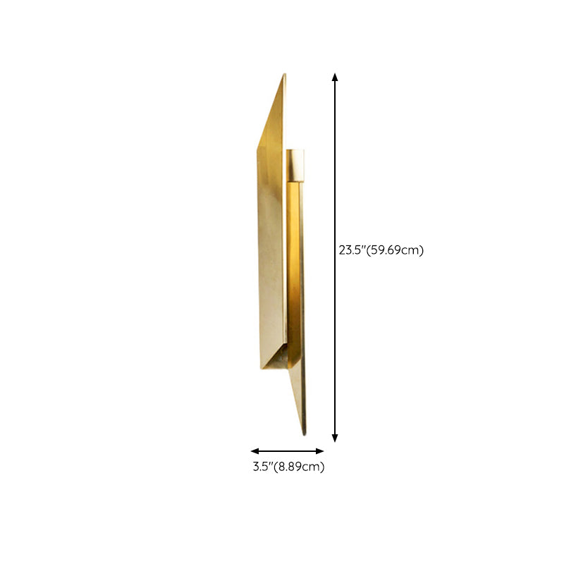 Iron LED Wall Mounted Fixture Unique Post Modern Wall Sconce in Gold