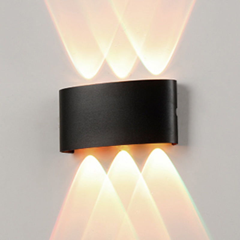Metal Wall Sconce Lighting Black/White Wall Mounted Lights for Outdoor