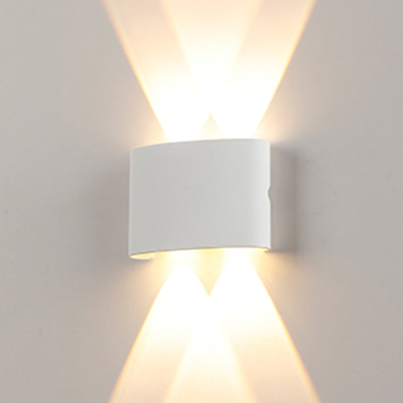 Metal Wall Sconce Lighting Black/White Wall Mounted Lights for Outdoor