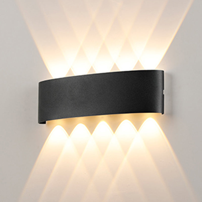 Metal Wall Sconce Lighting Black/White Wall Mounted Lights for Outdoor