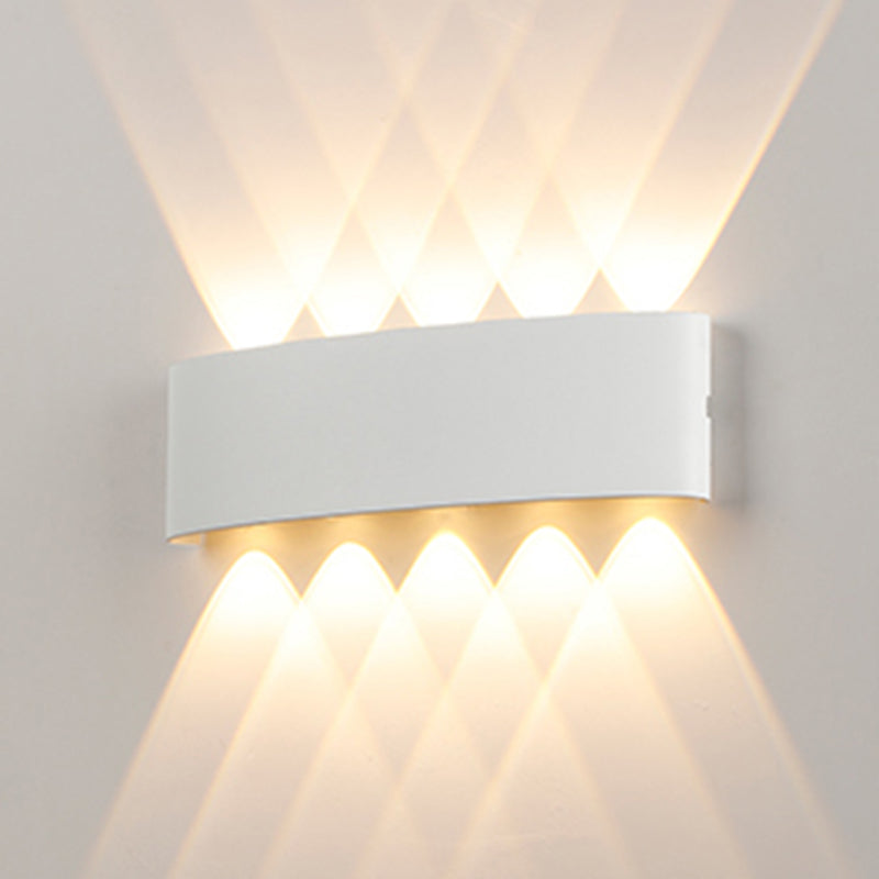 Metal Wall Sconce Lighting Black/White Wall Mounted Lights for Outdoor