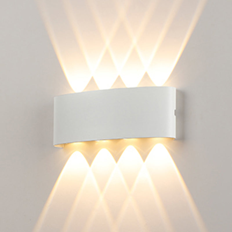 Metal Wall Sconce Lighting Black/White Wall Mounted Lights for Outdoor