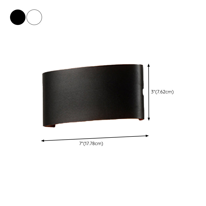 Metal Wall Sconce Lighting Black/White Wall Mounted Lights for Outdoor