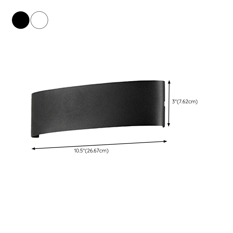 Metal Wall Sconce Lighting Black/White Wall Mounted Lights for Outdoor
