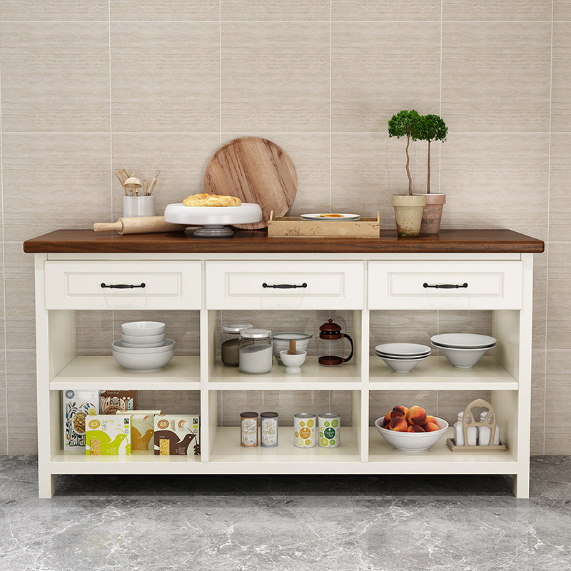 Modern Simple Home Dining Kitchen Island Table Rectangular Prep Table