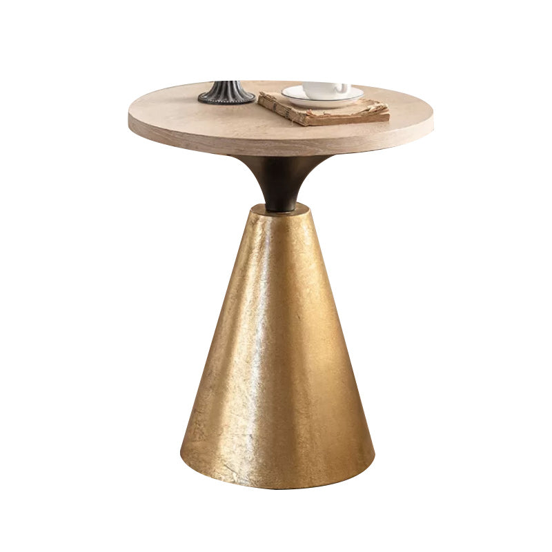 French Country Corner Table Pedestal Round Accent Side Table